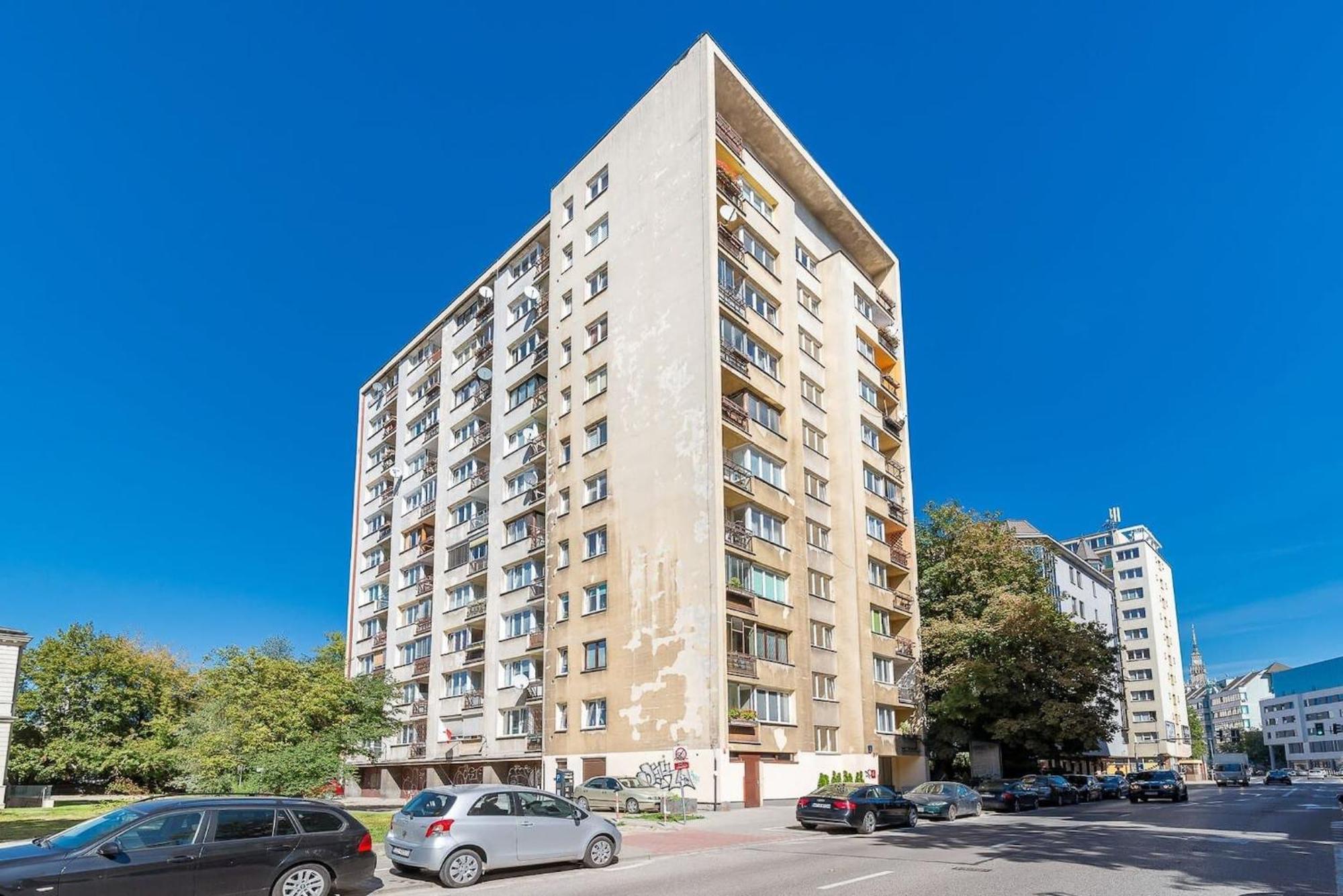 Navy Aesthetic Apartment With Balcony By Noclegi Renters Warszawa Eksteriør billede